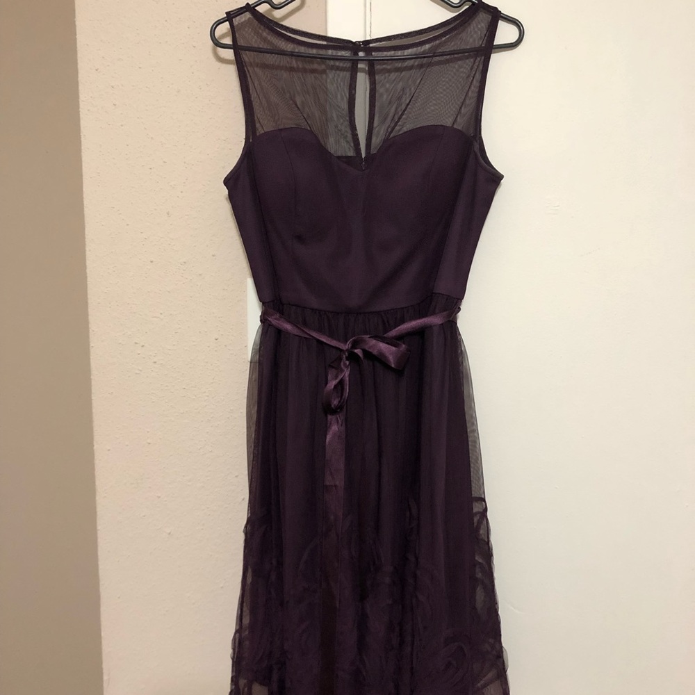 Eliza J Plum Colored Bridesmaid/Prom Dress